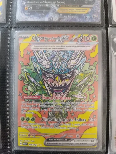 Ogerpon máscara turquesa ex 145/131 carta pokémon