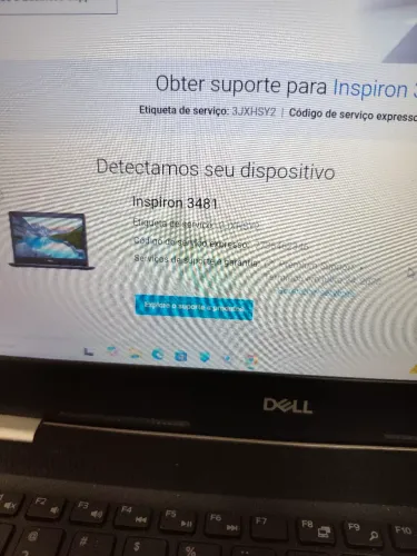 Notebook Dell inspirion 3481. Leia o anúncio.