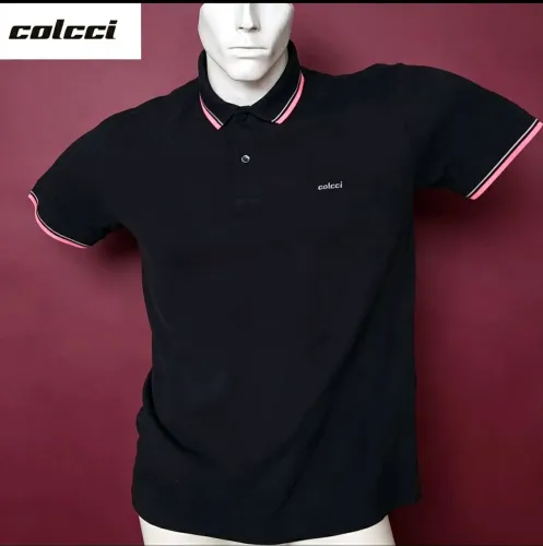 Camisa gola polo Colcci preta Tam: M