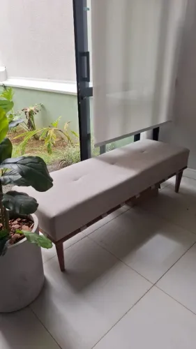 Recamier 1,50 m Bege - Pouco Uso / Showroom