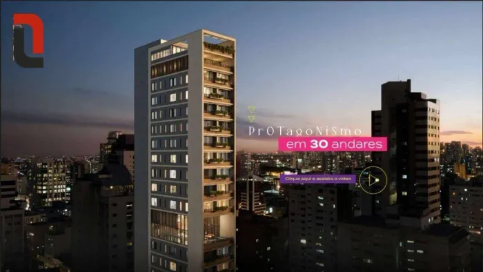 Studio com 1 quarto à venda, 26 m² por R$ 350.000 - Centro - Curitiba/PR
