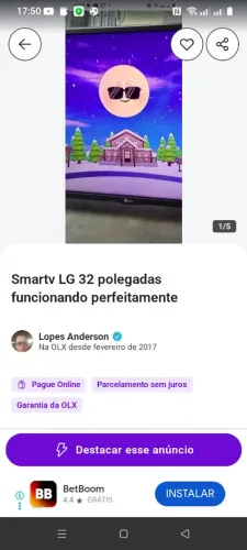 Smartv 32 polegadas LG 