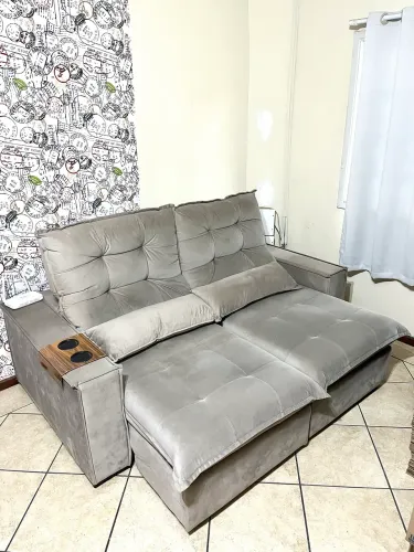Sofá Cama retrátil e reclinável 2 metros