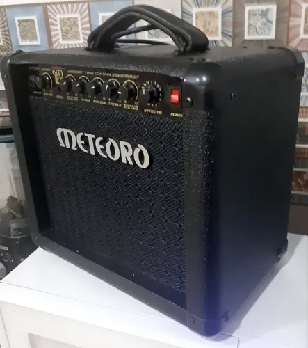 >> Caixa de Guitarra Amplificador Meteoro Nitrous Drive Com 16 efeitos NDE15 Estuda Troca 