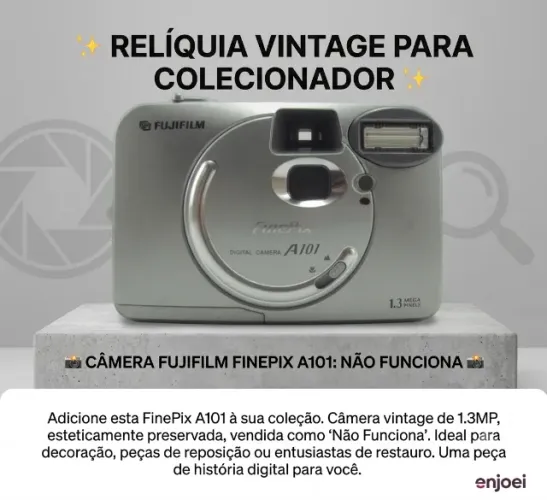 Relíquia Fujifilm FinePix A101 - Decoração e Colecionismo