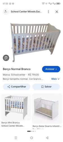 Berço branco lindo