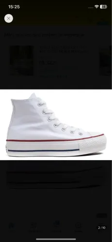 Tenis All star plataforma cano alto