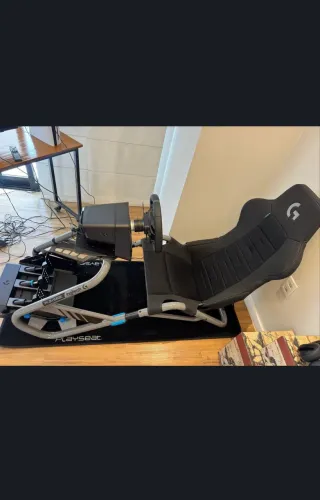 Cockpit + Logitech G Pro + Pedais + tapete | Pronto para Usar