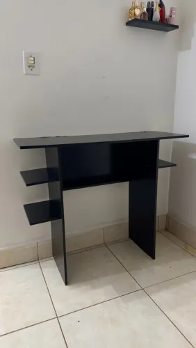 Escrivaninha Mesa Mdf Preta