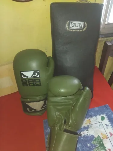 Luva de box & escudo de chute