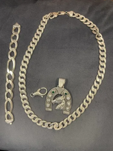 Conjunto prata 925