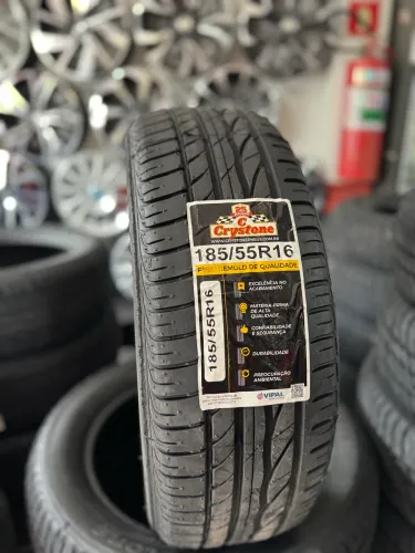 Pneu Crystone 185/55/16 Remold (Entrego instalado)