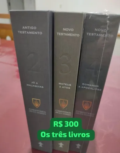 Livros Comentários Bíblico Andrews volumes 2, 3, 4 e o livro Ellen White, mulher de visão 