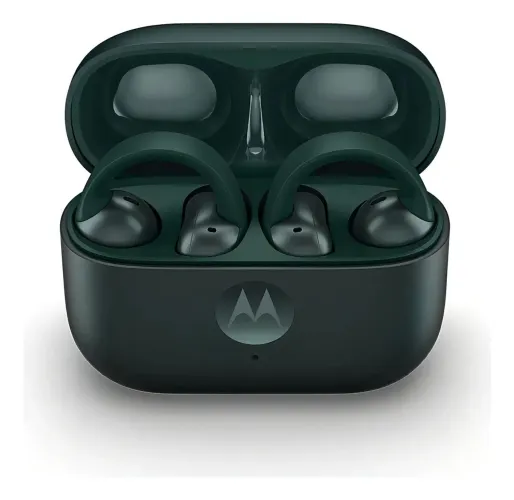 Fone de Ouvido Sem Fio Motorola Moto Buds Loop Bluetooth 5.4 Verde na caixa original. <br>