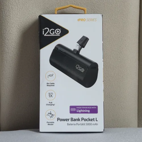 i2GO - Power Bank Pocket 5.000mAh para iPhone (Conector Lightning)