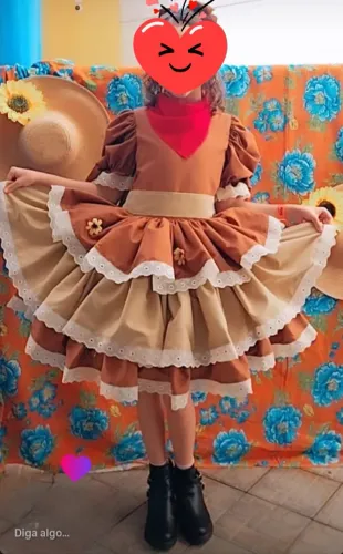 Vestido Junino Novo R$ 220,00