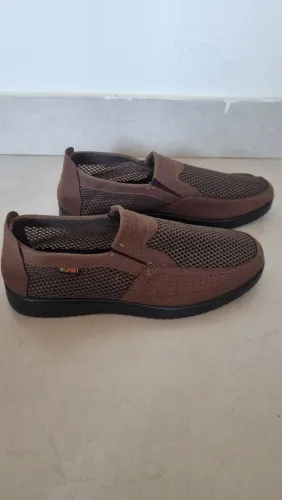 Sapato mocassim masculino algodão 