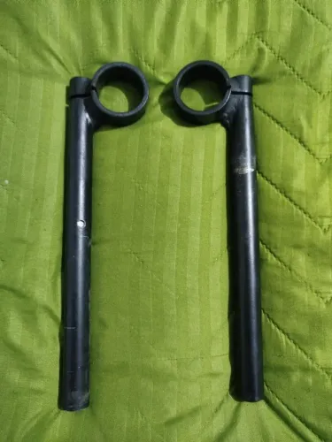 Semi-Guidão de aço preto fosco