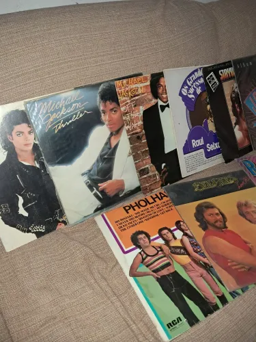 Lote 12 LPs Selecionados: Michael Jackson, Raul Seixas, Rap Brasil 1, Elvis e Mais!