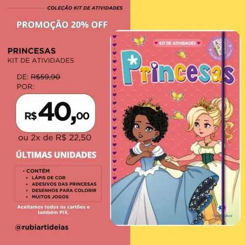 KIT DE ATIVIDADES PRINCESAS