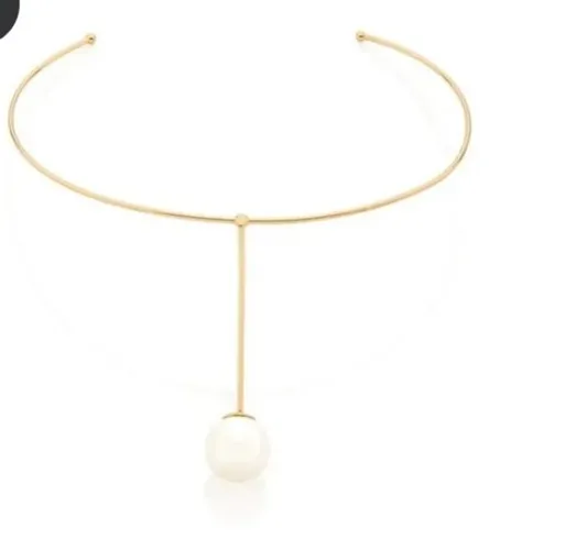 Gargantilha choker banhada à 18k