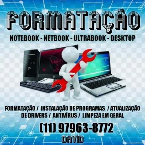 Formatação de computadores na região carapicuiba