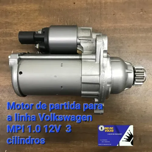 Motor de partida para a linha Volkswagen MPI 1 0 12V 3 cilindros