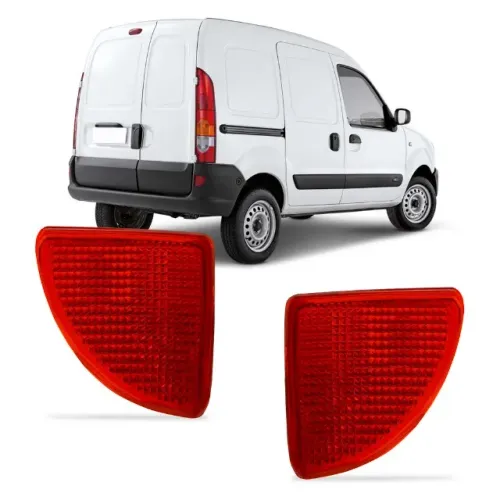 Lanterna Parachoque Renault Kangoo 1998 à 2018 - Traseiro Vermelho D/E - Refletiva