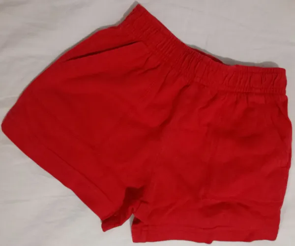 Short vermelho 12-18 meses