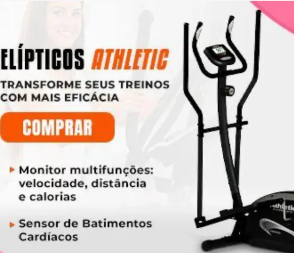 Elíptico Athletic - Transforme seus treinos com mais eficácia!