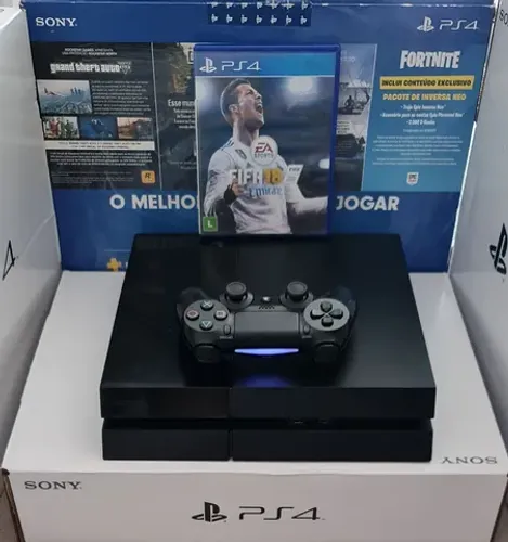 PS4 500GB c/ Garantia de Loja Física.