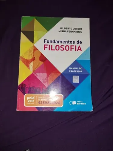 FUNDAMENTOS de filosofia de Gilberto Cotrim Novo do Professor.
