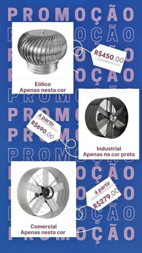 Exaustores- Exaustão residencial ou comercial