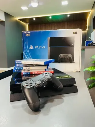 PlayStation 4 com garantia e jogo brinde - a melhor loja da região