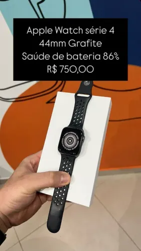 Apple Watch Series 4 44mm Preto Semi Novo | Loja Fisica