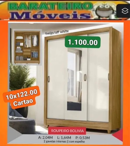 Guarda roupa solteiro bolivia PROMOÇÃO