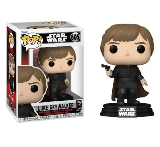 Kit com 2 Funko Pops! Luke Skywalker e Princesa Léia - Star Wars