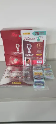 Álbum Copa do Mundo Box Exclusivo Capa Dura Prata - Completo