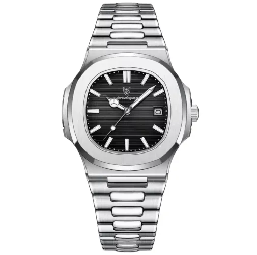 Relógio Poedagar 853 Masculino Luxo Aço Inoxidável Original