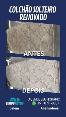 Limpeza a seco de Colchão Solteiro