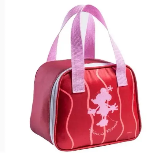 Bolsa Térmica Minnie Mouse Vermelha e Rosa