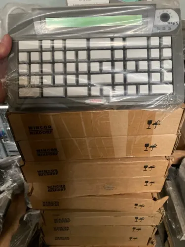 Teclado Gertec Programável Tec-e 65 Teclas Com Display Usb Cor de teclado Preto