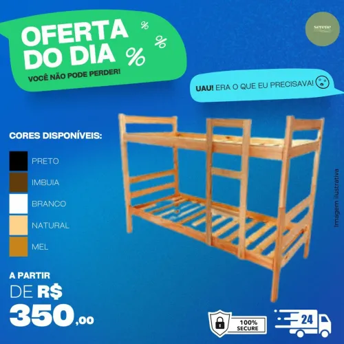 Beliche de madeira maciça - Oferta imperdível!