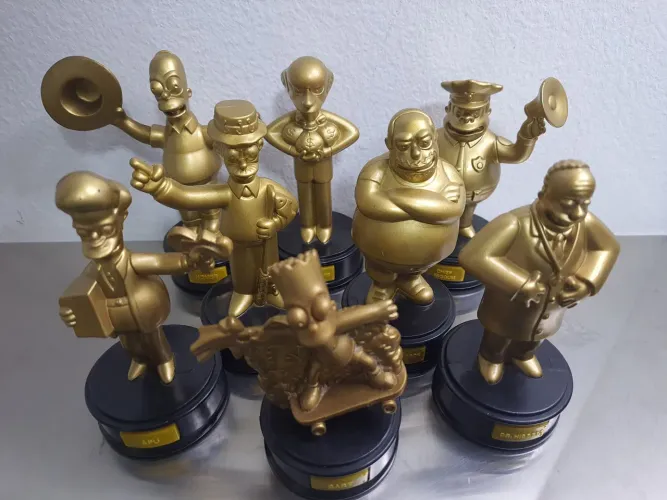Lote Simpsons The Movie Dourado edição Burguer King