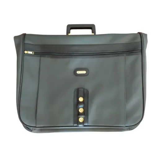 antiga mala cinza porta terno - samsonite (usado)