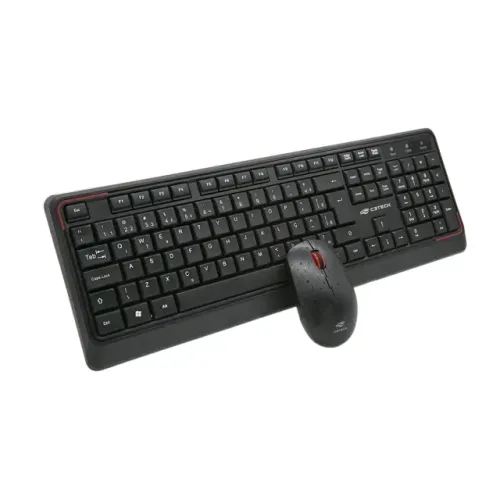 Kit Teclado e Mouse Sem Fio C3Tech K-W70BK - WZetta
