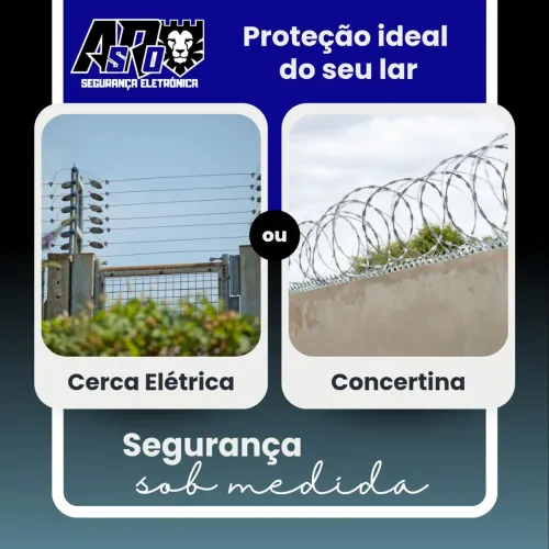 Cerca elétrica ou concertina - instalação 