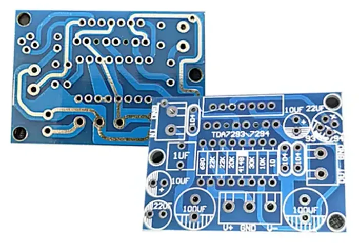 Placa PCB para montar um amplificador de 100w com o tda7294 tda7293 tda 7294v tda7293v