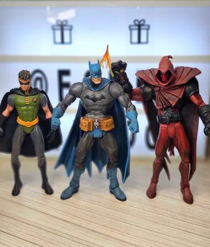 Batman, Azrael, Robin Dc Super Heroes S3 Select Sculp Series Mattel Loose