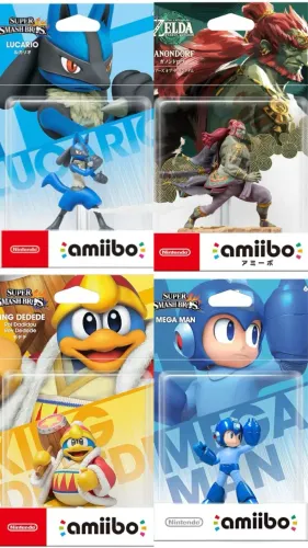 Amiibo King Dedede, Lucario, Megaman e Ganondorf LEIA O ANUNCIO 